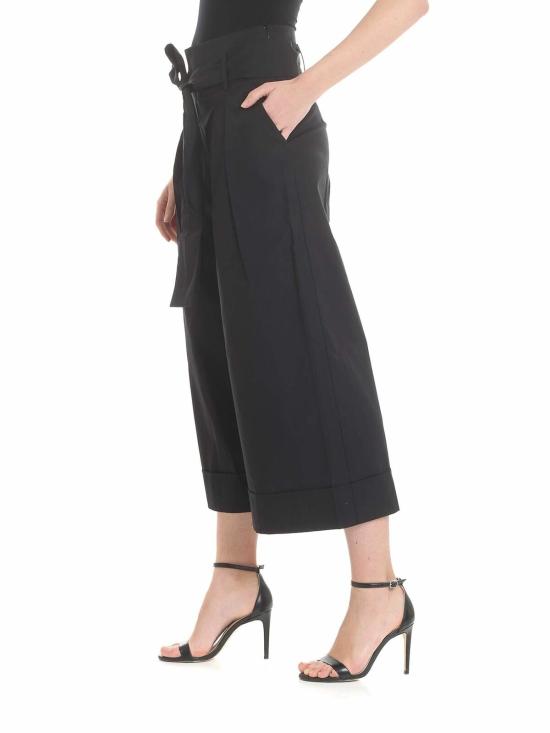  퍼지 크롭 팬츠 F9147211587999 Black - FUZZI