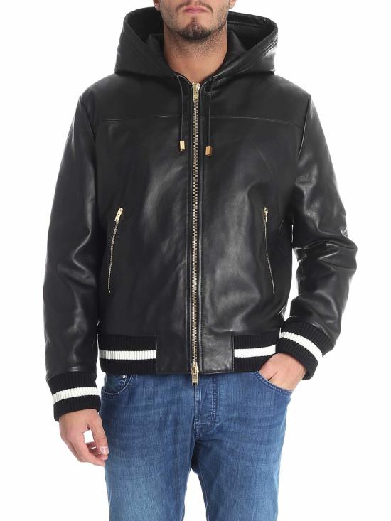  파우스토 푸글리시 가죽 자켓 FPU4027SP0307999 Black