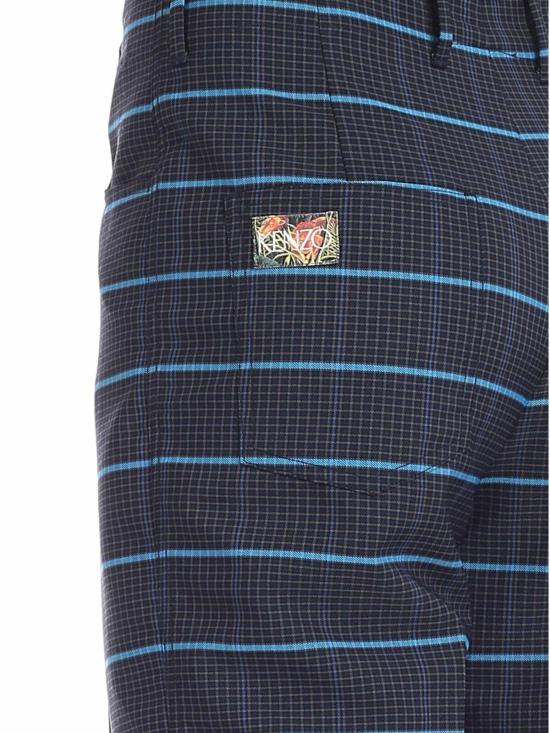  겐조 스트레이트 팬츠 5PA3111SE76 Blue - KENZO