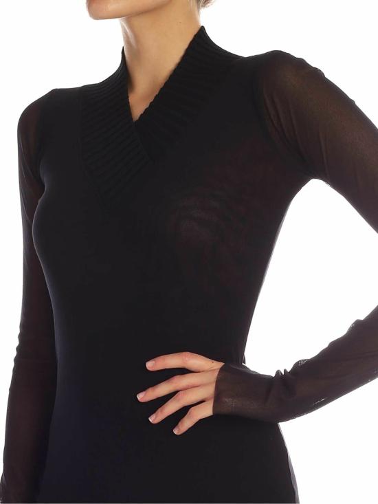  퍼지 긴팔 티셔츠 F9169310943999 Black - FUZZI