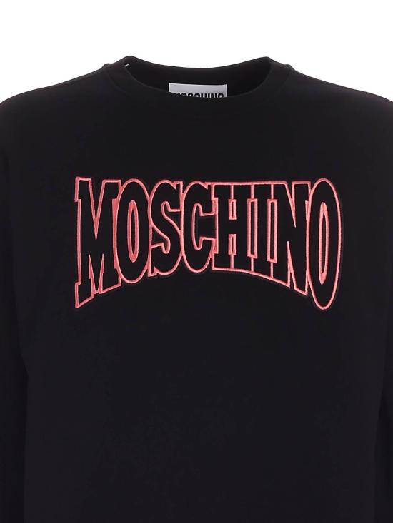  모스키노 긴팔 티셔츠 174020271555 Black - MOSCHINO