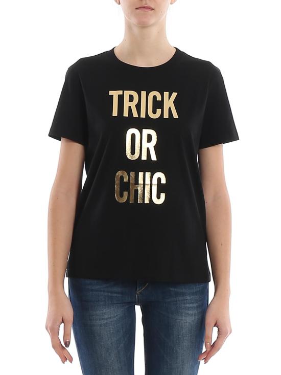  모스키노 반팔 티셔츠 070905401555 Black - MOSCHINO