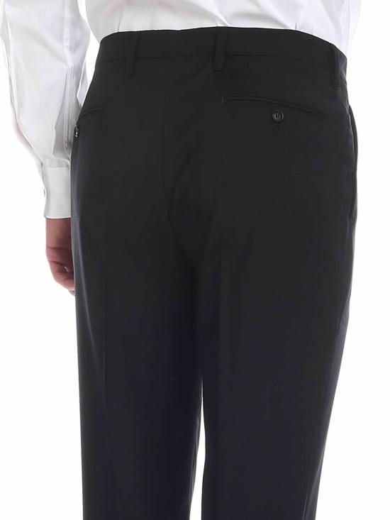  모스키노 스트레이트 팬츠 030952450555 Black - MOSCHINO