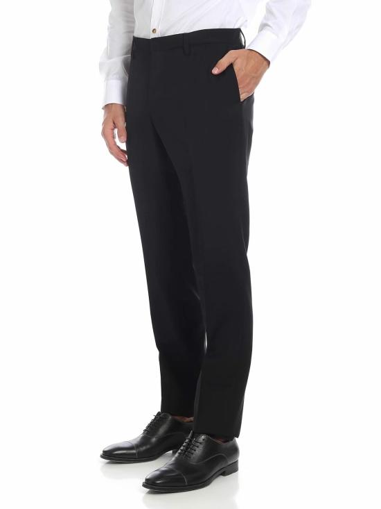  모스키노 스트레이트 팬츠 030952450555 Black - MOSCHINO