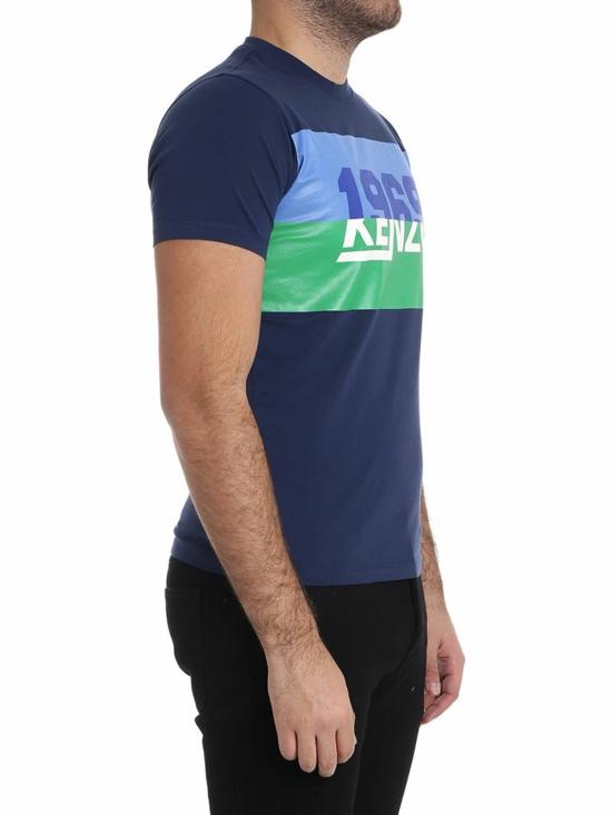  겐조 반팔 티셔츠 5TS0184SB78 Blue - KENZO