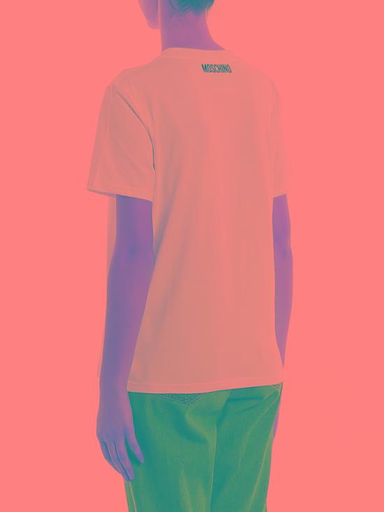  모스키노 반팔 티셔츠 71104401001 White - MOSCHINO