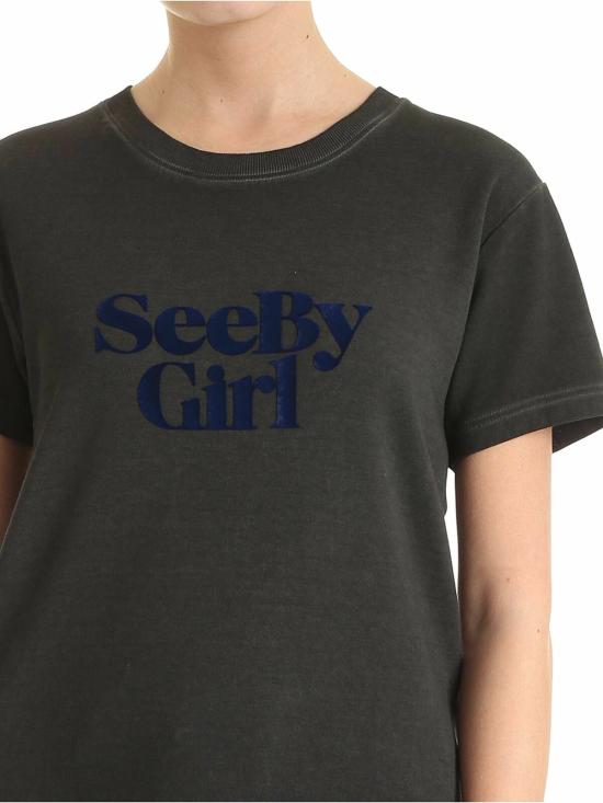  씨바이클로에 반팔 티셔츠 CHS20SJH04111026 Grey - SEE BY CHLOE'