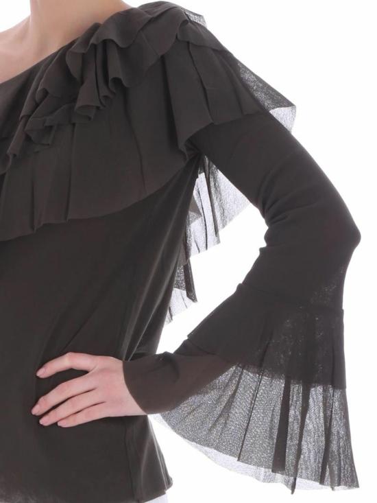  퍼지 블라우스 F8115410056769 Green - FUZZI