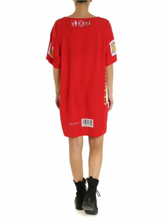  모스키노 숏 원피스 047841651112 Red - MOSCHINO