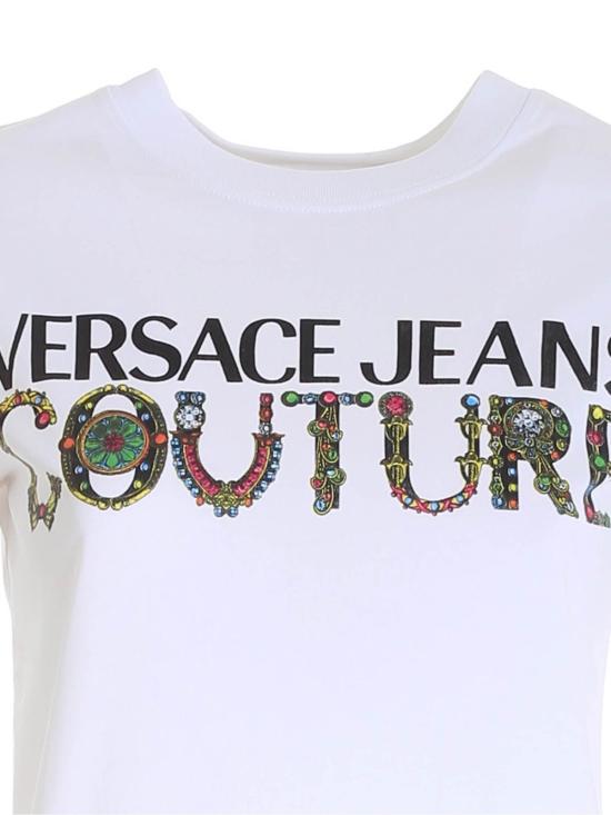  베르사체 반팔 티셔츠 71HAHF03CJ00F003 White - VERSACE