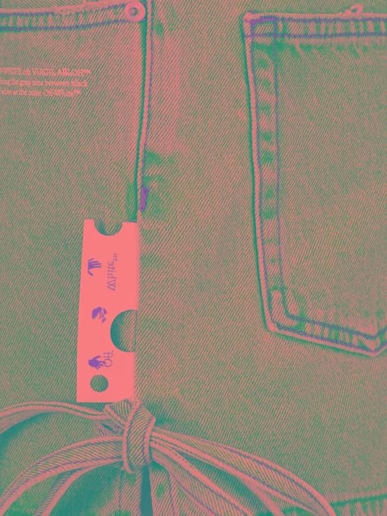  오프화이트 데님 숏팬츠 OWYC006S21DEN0024000 Light Wash - OFF WHITE