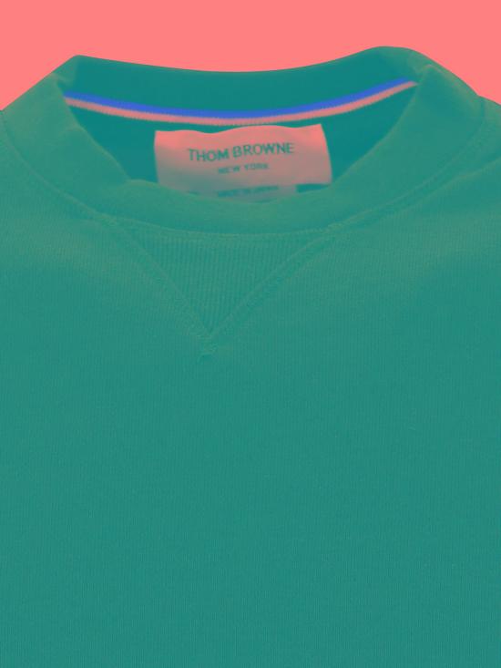  톰브라운 사선완장 네이비 긴팔 티셔츠 MJT021H00535461 Blue - THOM BROWNE