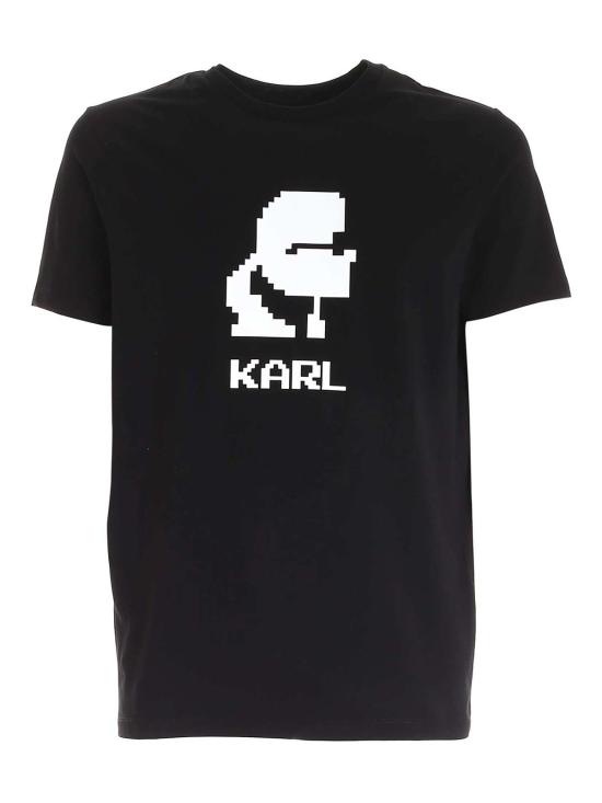  칼라거펠트 반팔 티셔츠 755032511221990 Black