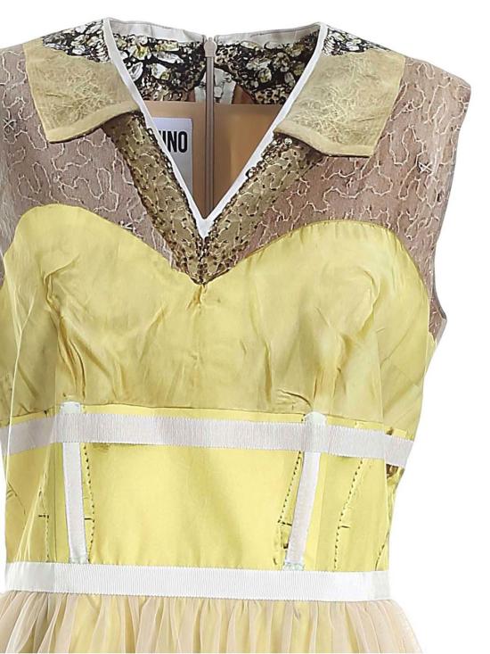  모스키노 숏 원피스 045604691888 Yellow - MOSCHINO