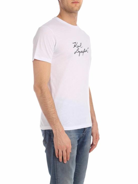  칼라거펠트 반팔 티셔츠 75504159222010 White - KARL LAGERFELD