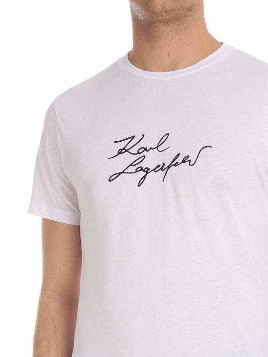  칼라거펠트 반팔 티셔츠 75504159222010 White - KARL LAGERFELD