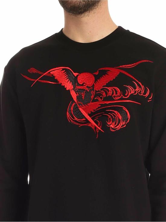  알렉산더 맥퀸 긴팔 티셔츠 545415ROT251000 Black - ALEXANDER MCQUEEN