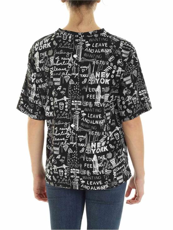  디케이엔와이 반팔 티셔츠 P0AH0EPIBLW BLACK - DKNY