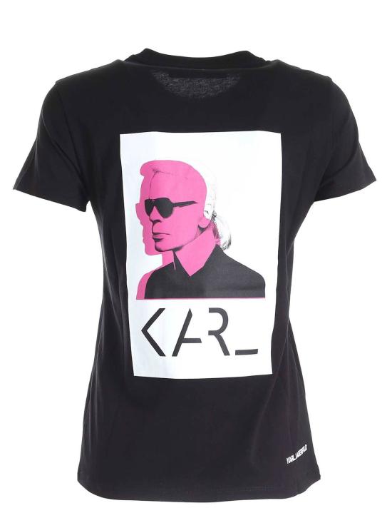  칼라거펠트 반팔 티셔츠 205W1716999 Black - KARL LAGERFELD