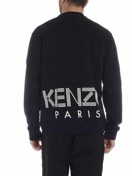  겐조 긴팔 티셔츠 5SW1324MD99 SS19 Black - KENZO