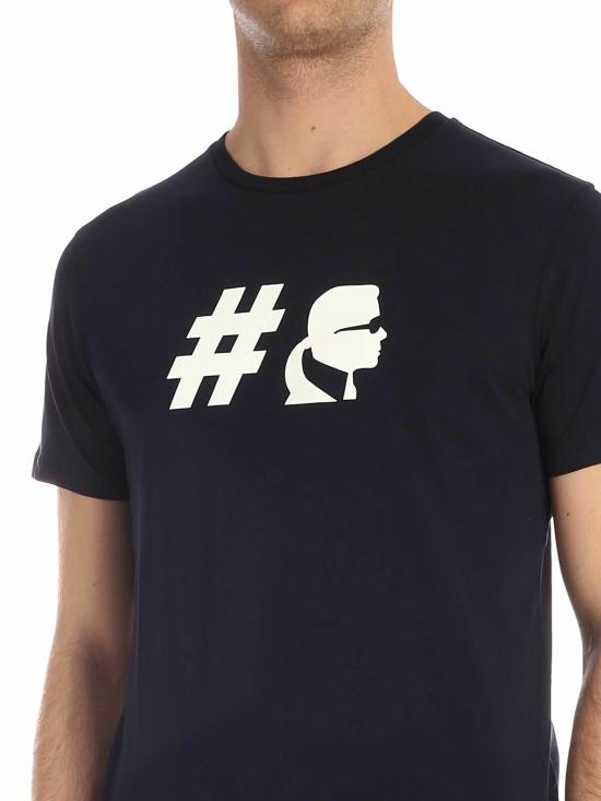  칼라거펠트 반팔 티셔츠 755038592220690 Blue - KARL LAGERFELD