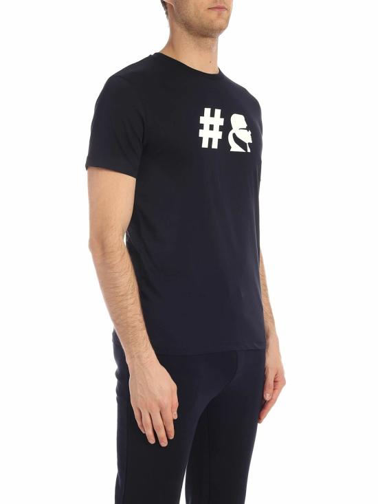  칼라거펠트 반팔 티셔츠 755038592220690 Blue - KARL LAGERFELD