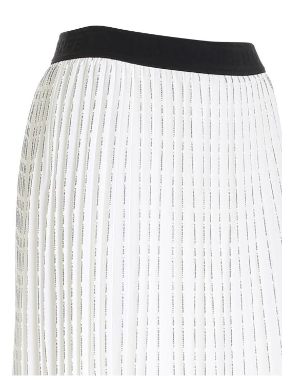  칼라거펠트 미디 스커트 221W1202100 White - KARL LAGERFELD