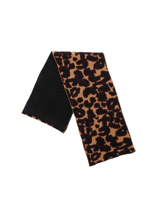  루루 기네스 머플러/스카프 50160457BLACKTANCHINARED Animal Print