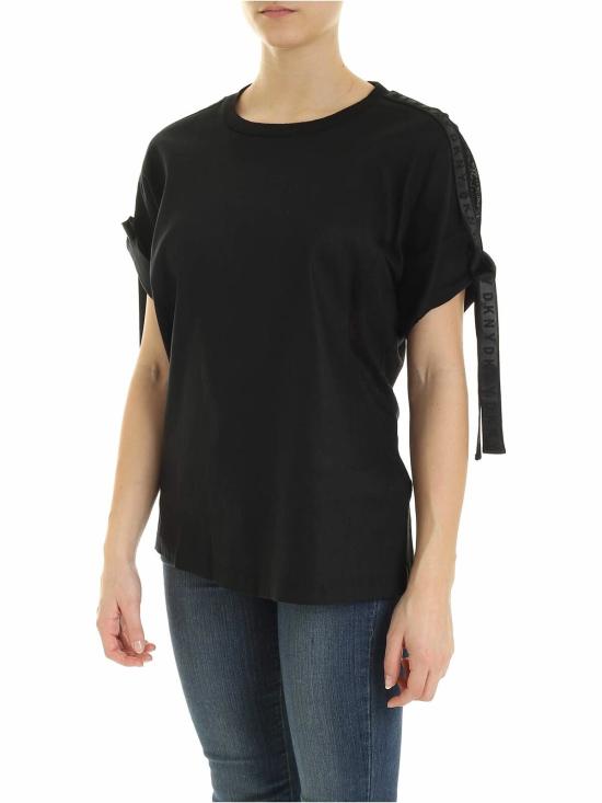  디케이엔와이 반팔 티셔츠 P0AACENVPLK BLACK - DKNY