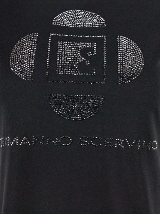  에르마노 설비노 반팔 티셔츠 D385L306CTUER95708 Black - ERMANNO SCERVINO
