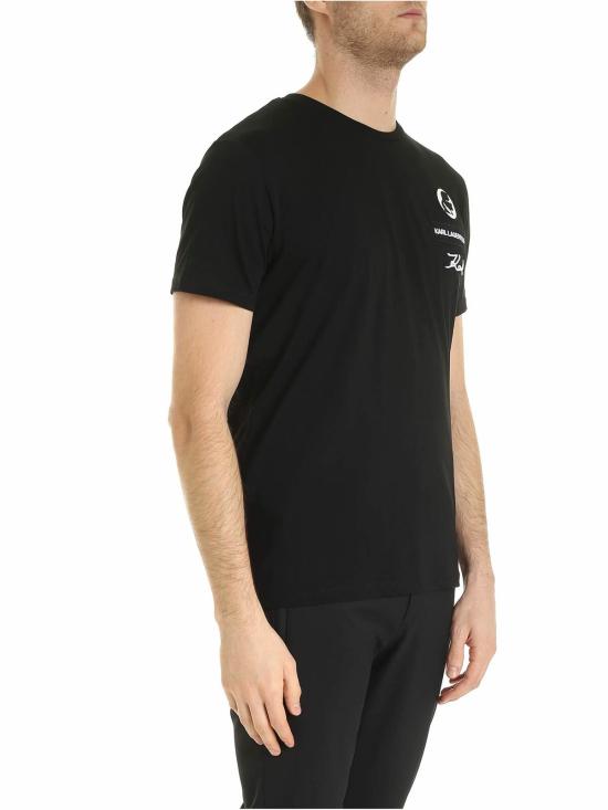  칼라거펠트 반팔 티셔츠 755049592223990 Black - KARL LAGERFELD