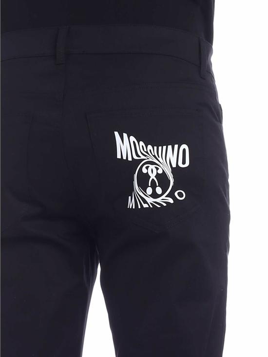  모스키노 데님 팬츠 035402191555 Black - MOSCHINO