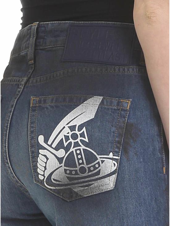  비비안웨스트우드 데님 스트레이트 팬츠 1902001510872K401 Blue - VIVIENNE WESTWOOD