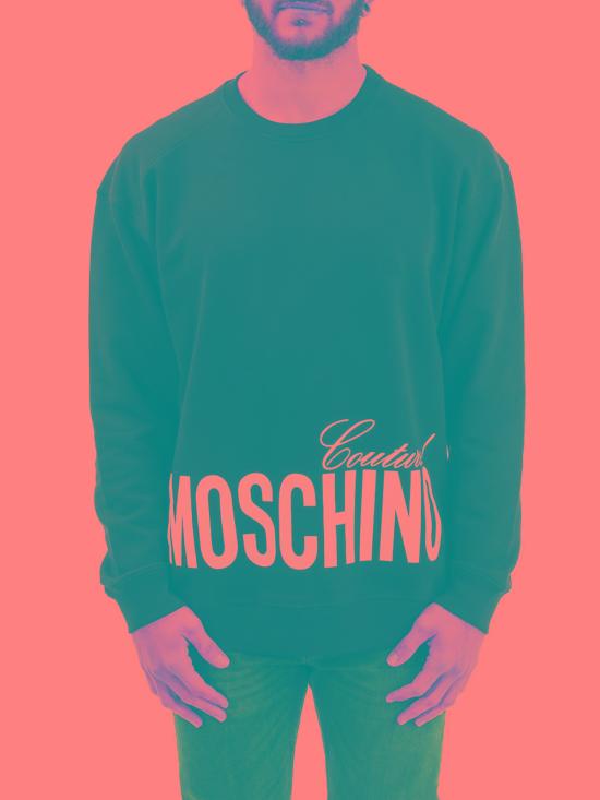  모스키노 긴팔 티셔츠 170802271555 Black - MOSCHINO