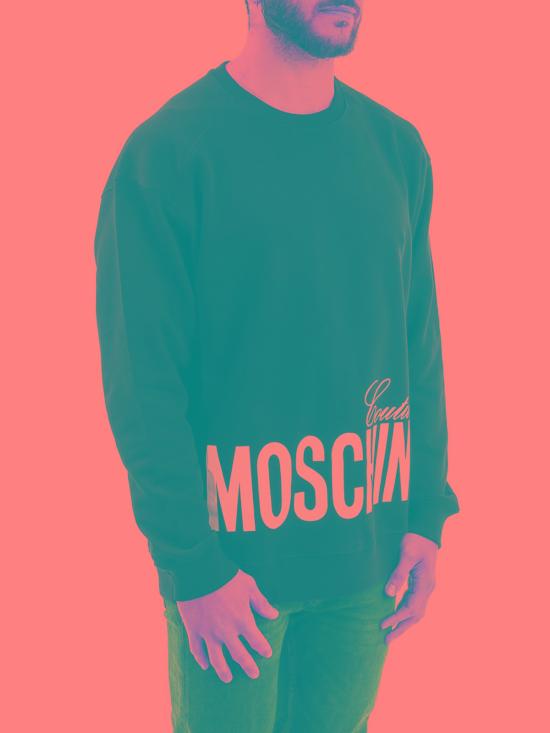  모스키노 긴팔 티셔츠 170802271555 Black - MOSCHINO