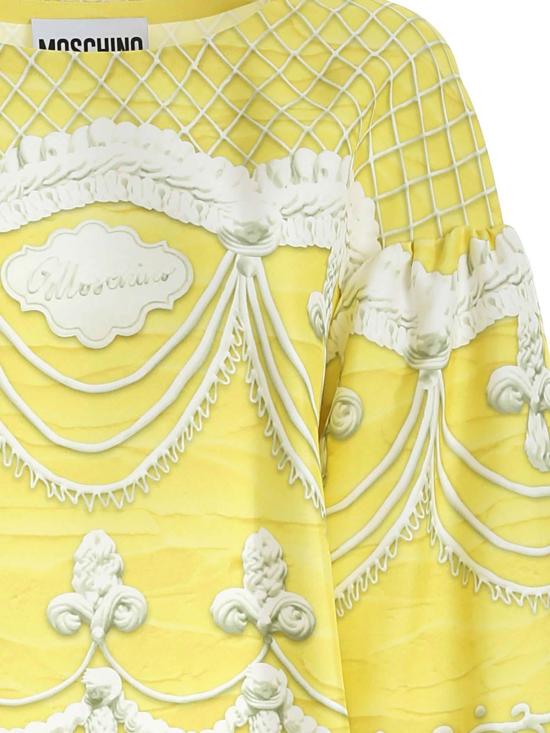  모스키노 미디 원피스 046354521026 Yellow - MOSCHINO