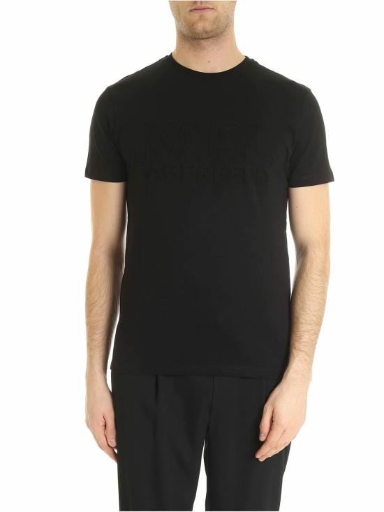  칼라거펠트 반팔 티셔츠 755040592223990 Black