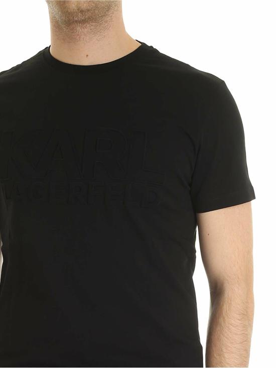 칼라거펠트 반팔 티셔츠 755040592223990 Black - KARL LAGERFELD