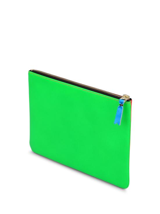  꼼데가르송 지갑 SA5100SFSUPERFLUOGREENORANGE Multicolour - COMME DES GARCONS
