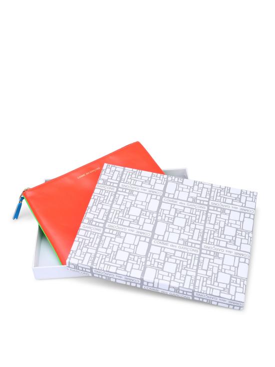  꼼데가르송 지갑 SA5100SFSUPERFLUOGREENORANGE Multicolour - COMME DES GARCONS