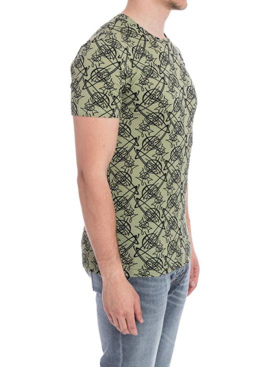  비비안웨스트우드 반팔 티셔츠 V5M200210204 Green - VIVIENNE WESTWOOD