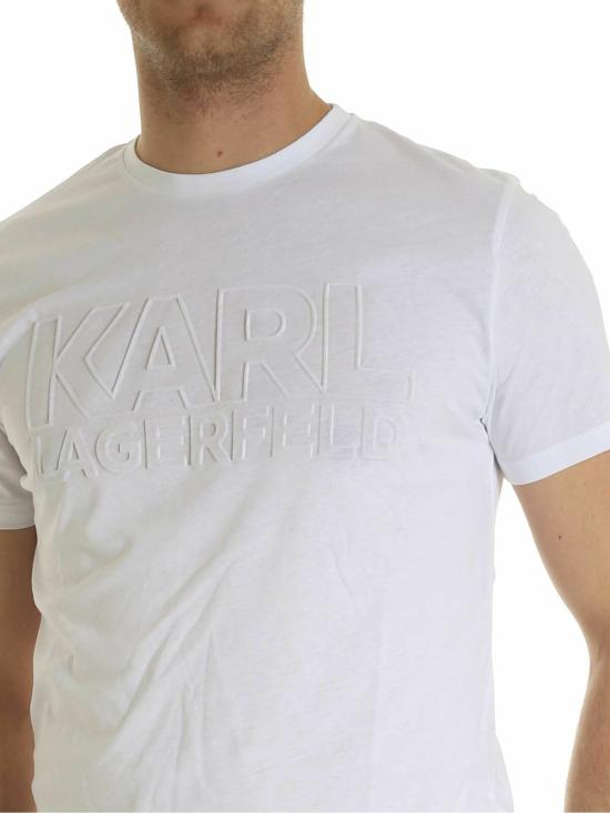  칼라거펠트 반팔 티셔츠 75504059222310 White - KARL LAGERFELD