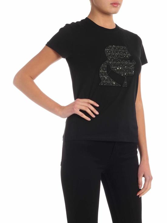  칼라거펠트 반팔 티셔츠 96KW1711999 Black - KARL LAGERFELD