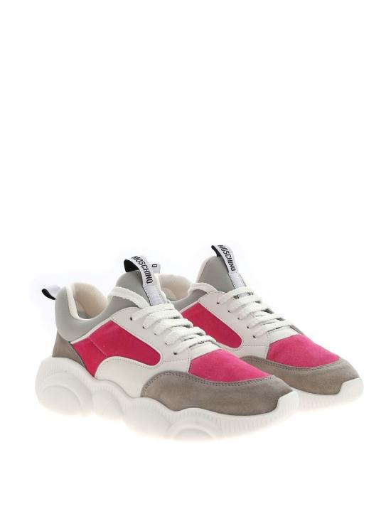  모스키노 플랫 슈즈 MA15103G1BMU160A White - MOSCHINO