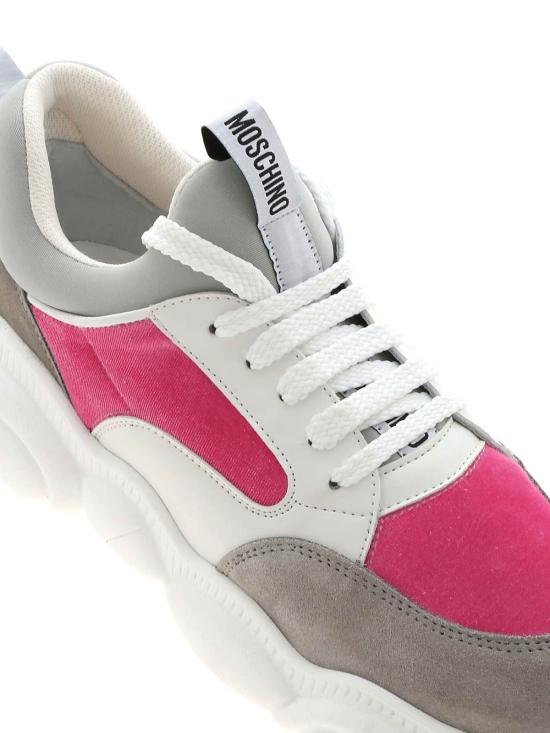  모스키노 플랫 슈즈 MA15103G1BMU160A White - MOSCHINO