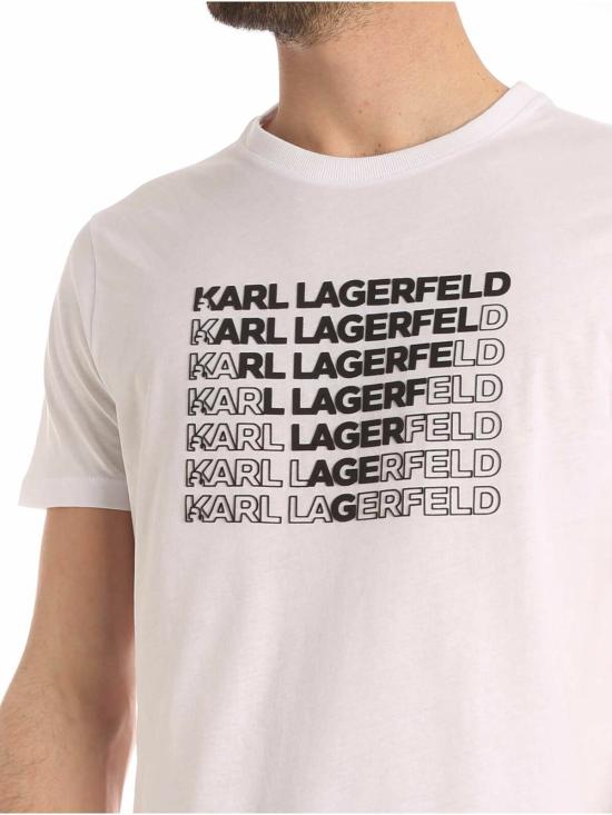  칼라거펠트 반팔 티셔츠 75504550122010 White - KARL LAGERFELD