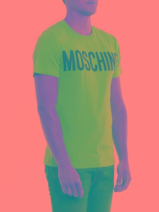  모스키노 반팔 티셔츠 70520401319 Blue - MOSCHINO