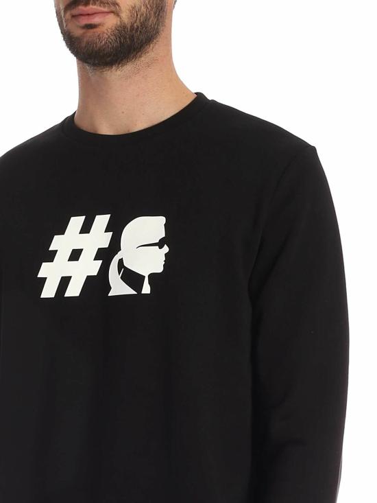  칼라거펠트 긴팔 티셔츠 705011592910990 Black - KARL LAGERFELD