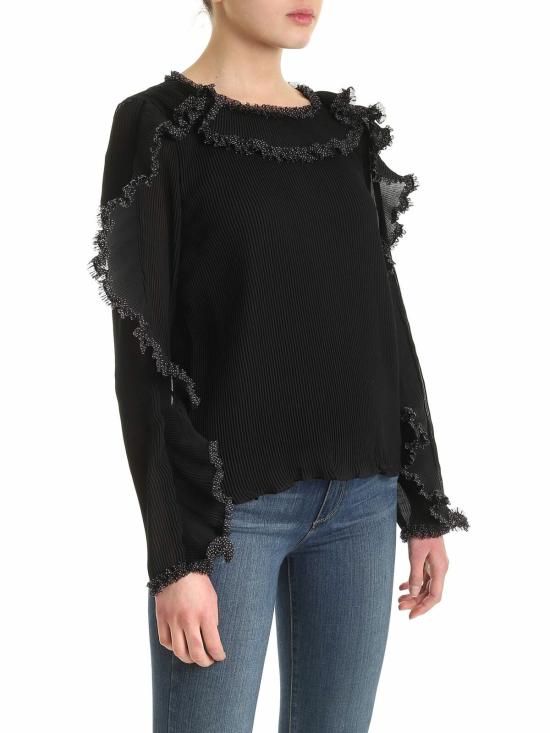  씨바이클로에 긴팔 티셔츠 CHS20SHT23023001 Black - SEE BY CHLOE'