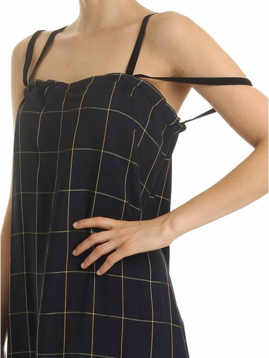  알렉산더 맥퀸 미디 원피스 572240RNF034046 Blue - ALEXANDER MCQUEEN